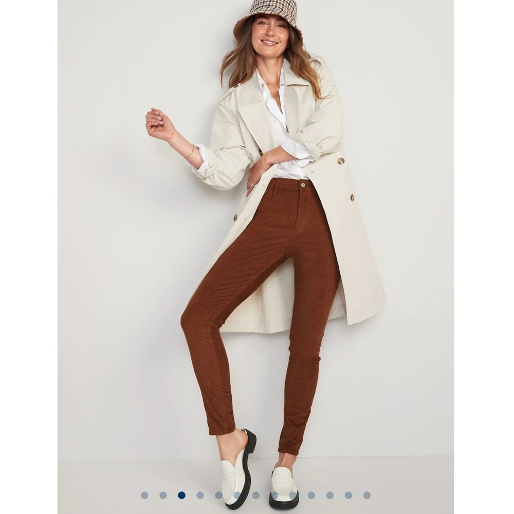 High-Waisted Rockstar Super-Skinny Corduroy Pants for Women